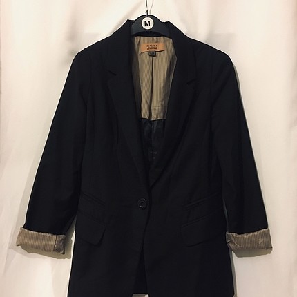 Bershka klasik siyah blazer ceket