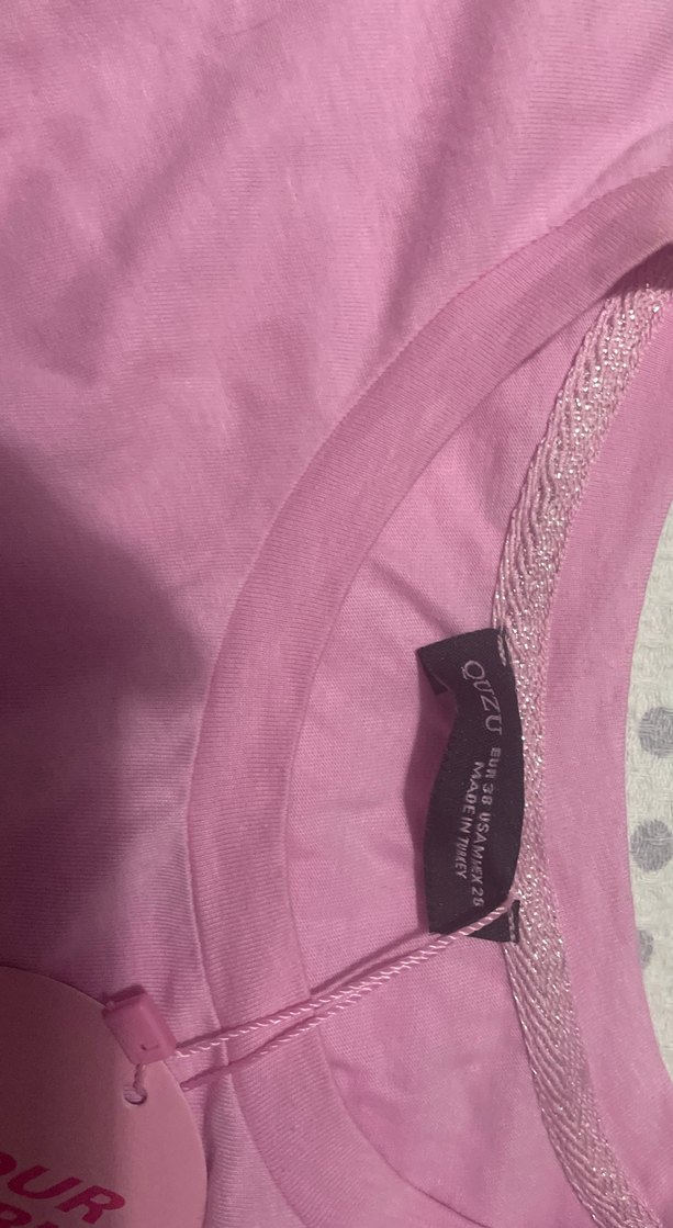 Pembe zimbali mini tsort - Görsel 3