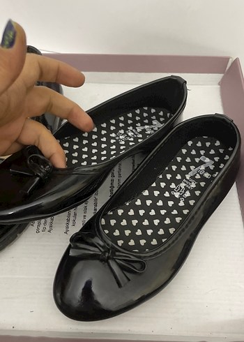 Kız Çocuk Siyah Rugan Tokalı Babet - Görsel 5