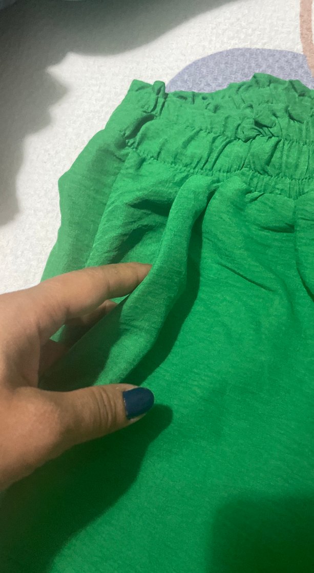 Yeşil mom pantolon kesteni harikadir sifir etiketsiz - Görsel 4