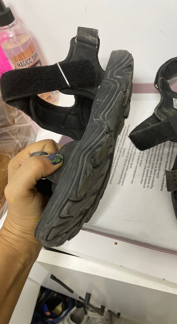 Kahverengi Erkek Deri Sandalet - Görsel 2