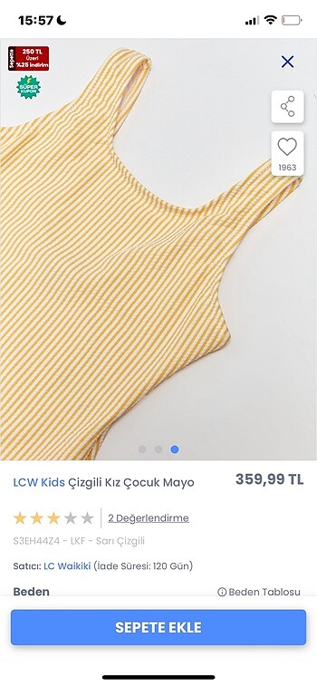 9-10 yaş mayo sıfır ürün etiketi kesildi ama çocuğa küçük geldi 