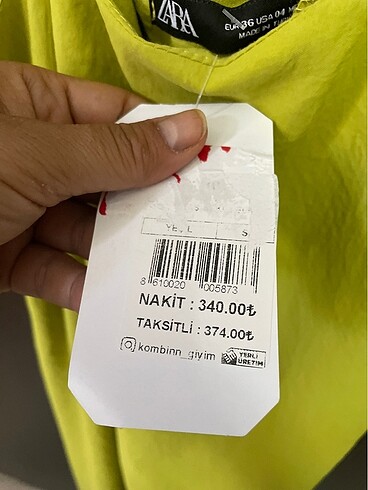 m Beden Sifir klos elbise yag yesili sifir etiketli m-l beden olur