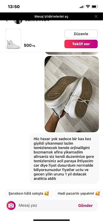 Polo kirik beyaz yiksek taban