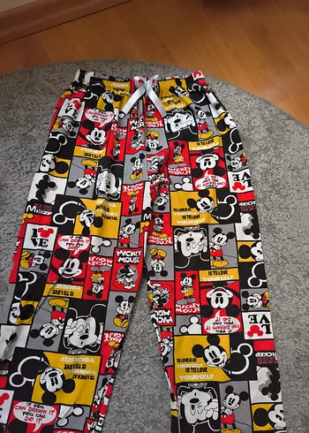 Oysho Renkli Mickey Mouse Desenli Pijama Altı