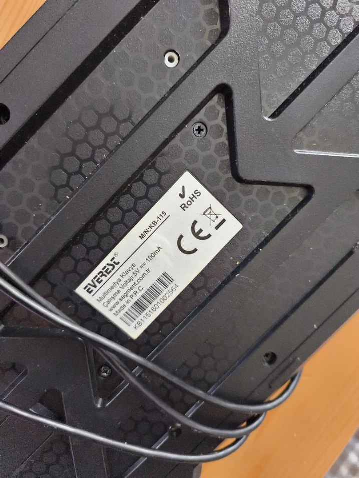 Everest Siyah Kablolu Klavye - Görsel 4