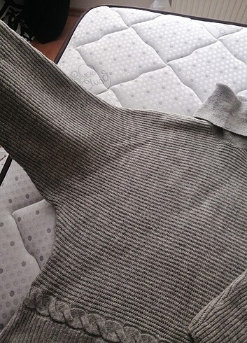 l Beden gri Renk Oversize Kazak