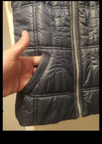 Kapüşonlu Fermuarlı çocuk Yelek - Görsel 4