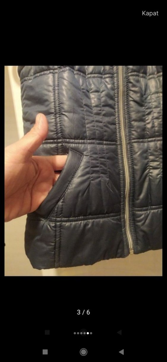 Kapüşonlu Fermuarlı çocuk Yelek - Görsel 4