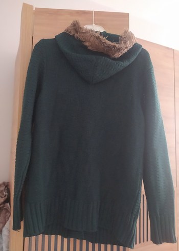 LC Waikiki Kapüşonlu Örgü Kadın Hırka