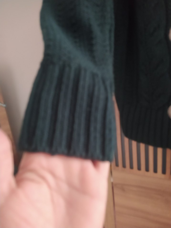 Kapüşonlu Örgü Kadın Hırka - Görsel 4