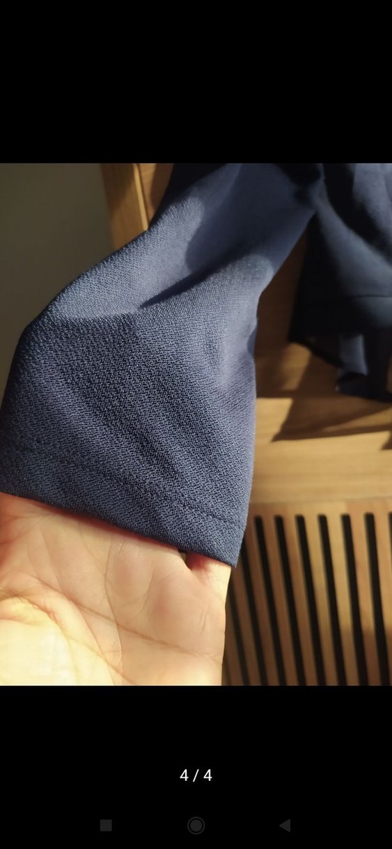 Kadın Lacivert Kısa Pilili Blazer Ceket - Görsel 3