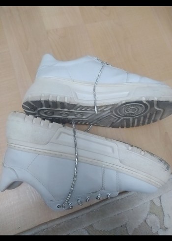 39 Beden Beyaz Kadın Dolgu Topuklu Spor Ayakkabı