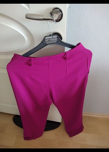 Zara Düğmeli Mor Midi Kadın Kumaş Pantolon