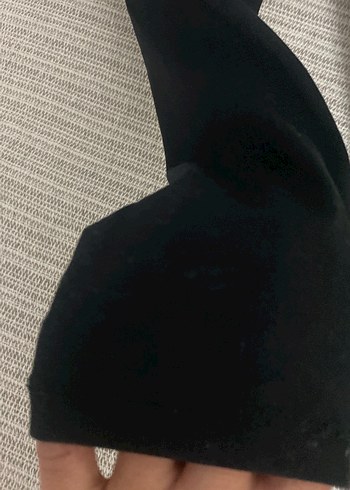 Kız Çocuk Siyah Baskılı Streç Tayt - Görsel 2