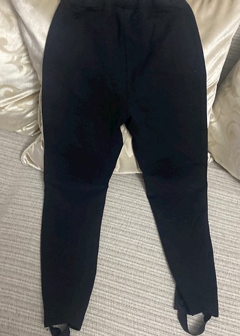 Siyah Kemerli Kadın Kumaş Pantolon - Görsel 4