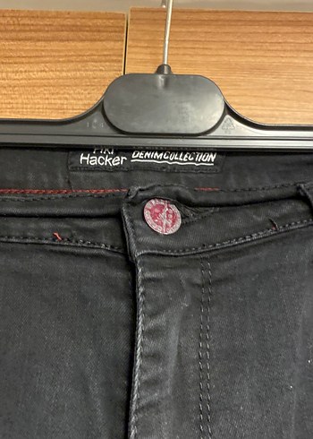 Erkek Siyah Regular Fit Denim Pantolon - Görsel 3