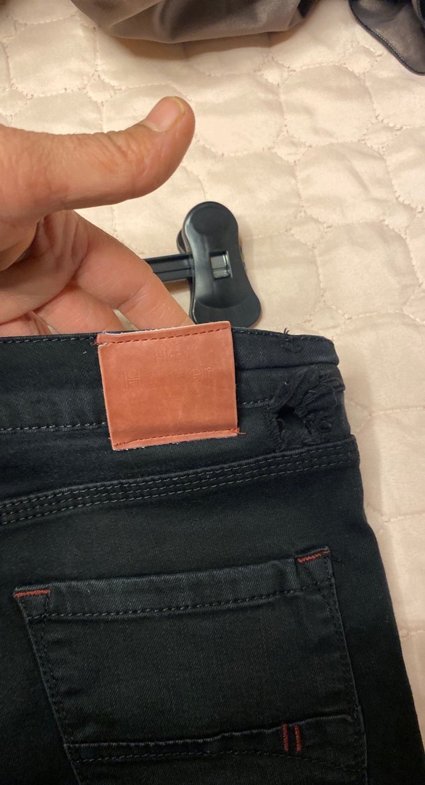 Erkek Siyah Regular Fit Denim Pantolon - Görsel 5