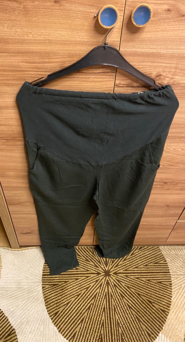 Kemerli Haki Hamile Pantolonu - Görsel 4