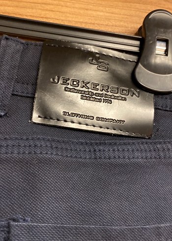 Erkek Lacivert Düğmeli Denim Pantolon - Görsel 6