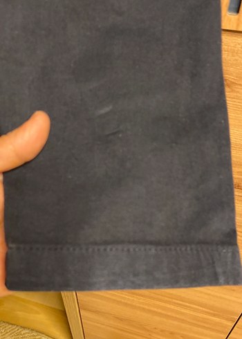 Erkek Lacivert Düğmeli Denim Pantolon - Görsel 5