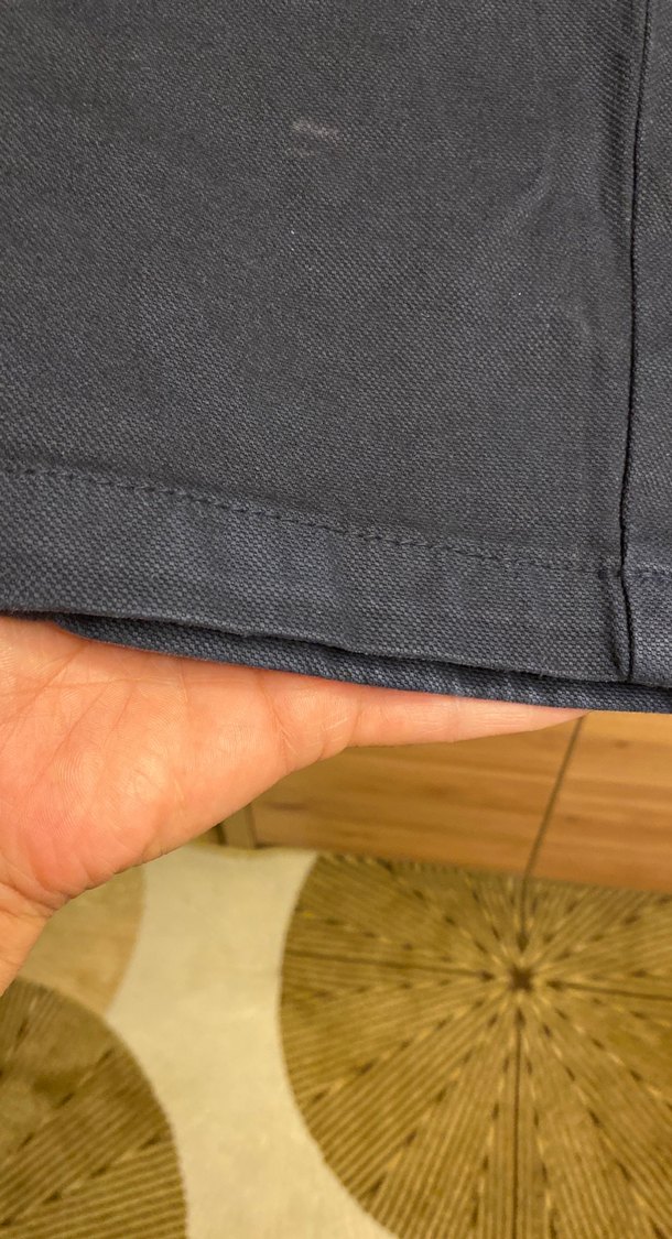 Erkek Lacivert Düğmeli Denim Pantolon - Görsel 2