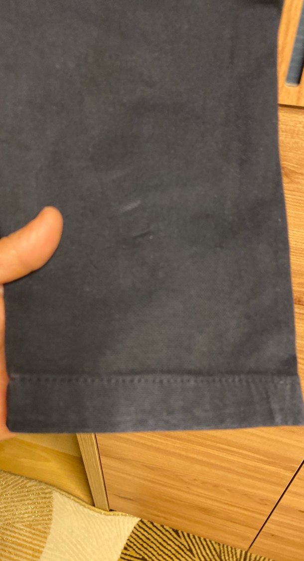 Erkek Lacivert Düğmeli Denim Pantolon - Görsel 5