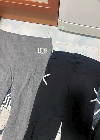 Siyah, Esnek, Midi Boy Kadın Tayt - Görsel 2