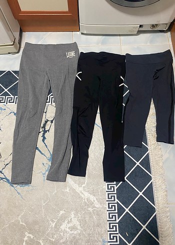 Siyah, Esnek, Midi Boy Kadın Tayt - Görsel 4