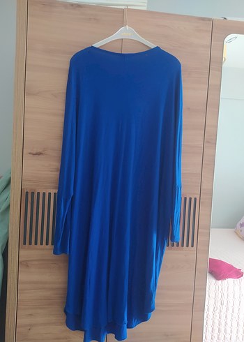 LC Waikiki Zincir Detaylı Uzun Mavi Kadın Tunik