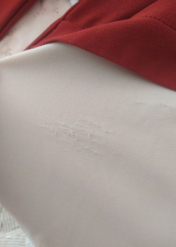 Kırmızı Düğmeli Pamuklu Mini Kadın Gömlek - Görsel 5