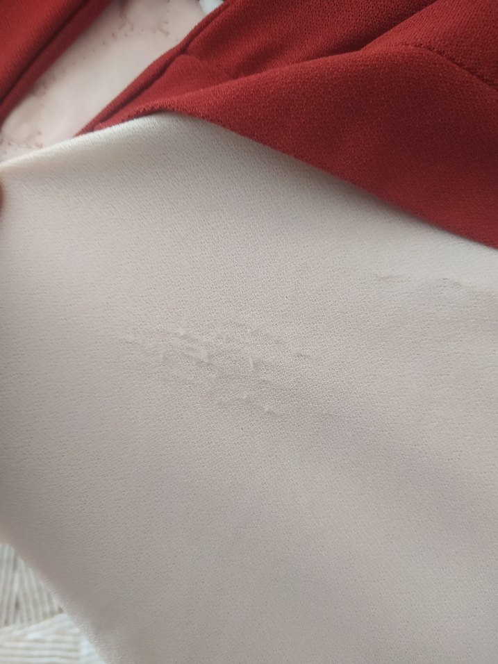 Kırmızı Düğmeli Pamuklu Mini Kadın Gömlek - Görsel 5