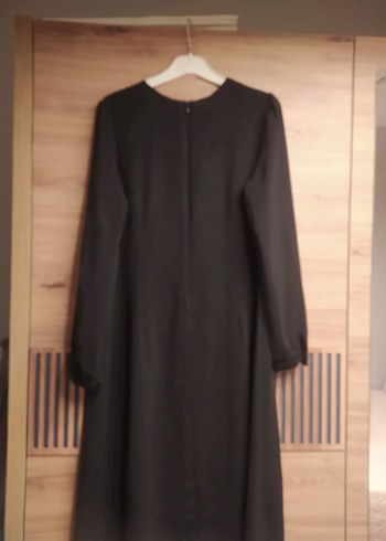 LC Waikiki Uzun Siyah Drapeli tunik