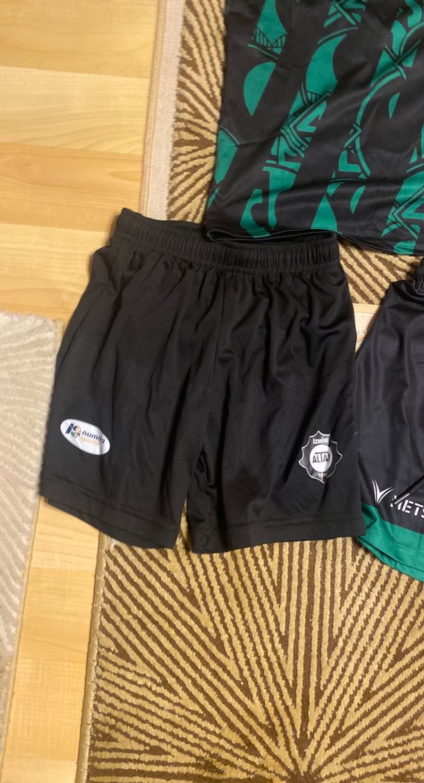 Çocuk Siyah Yeşil Spor Takım Seti — görsel 2/7