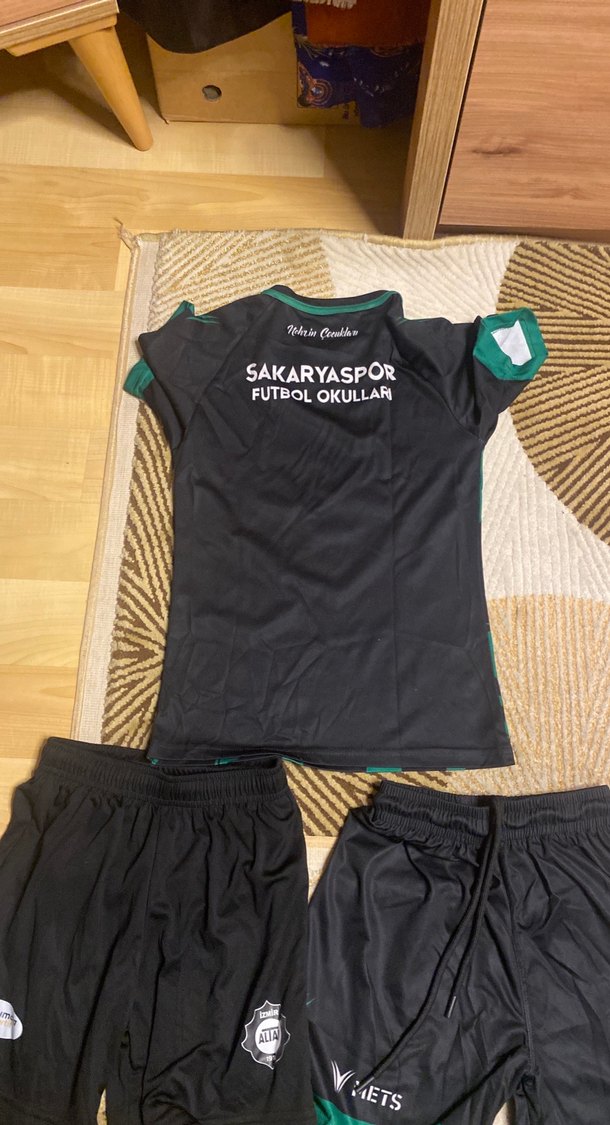 Çocuk Siyah Yeşil Spor Takım Seti — görsel 7/7