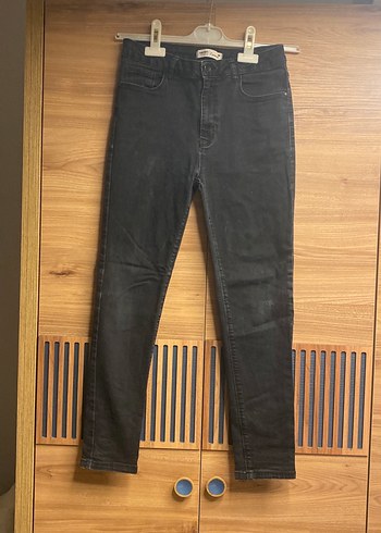 Koton Koyu Gri Slim Fit Jean Pantolon
