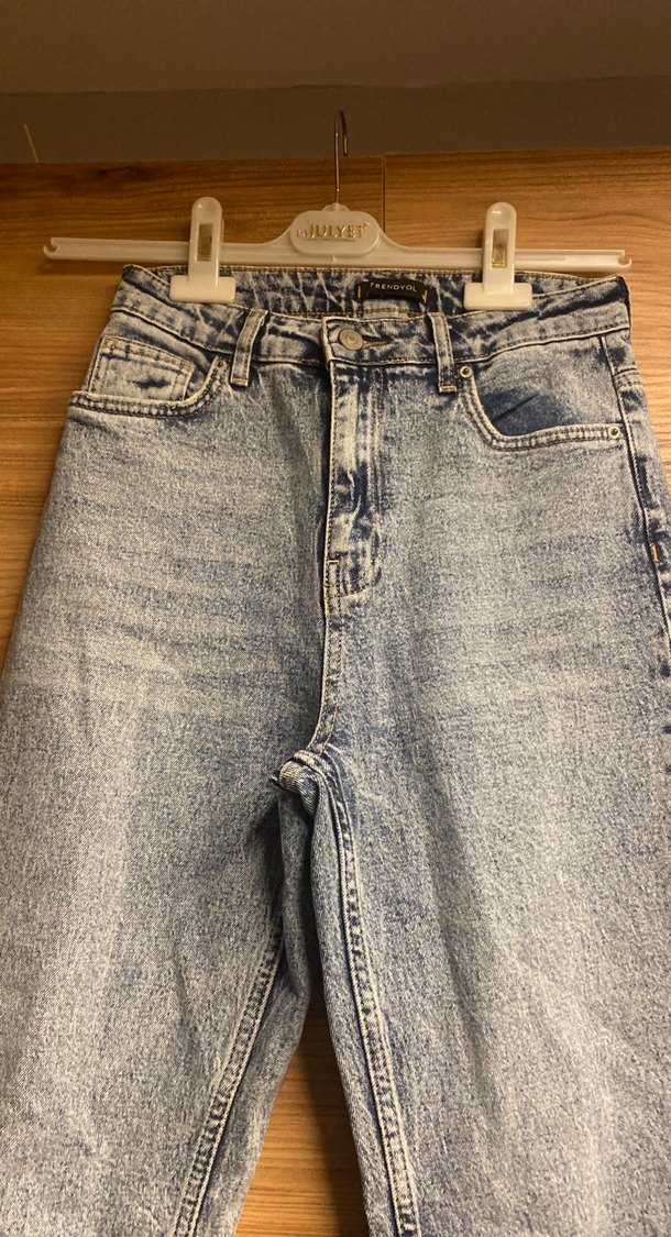 Açık Mavi Yüksek Bel Denim Jean — görsel 4/7
