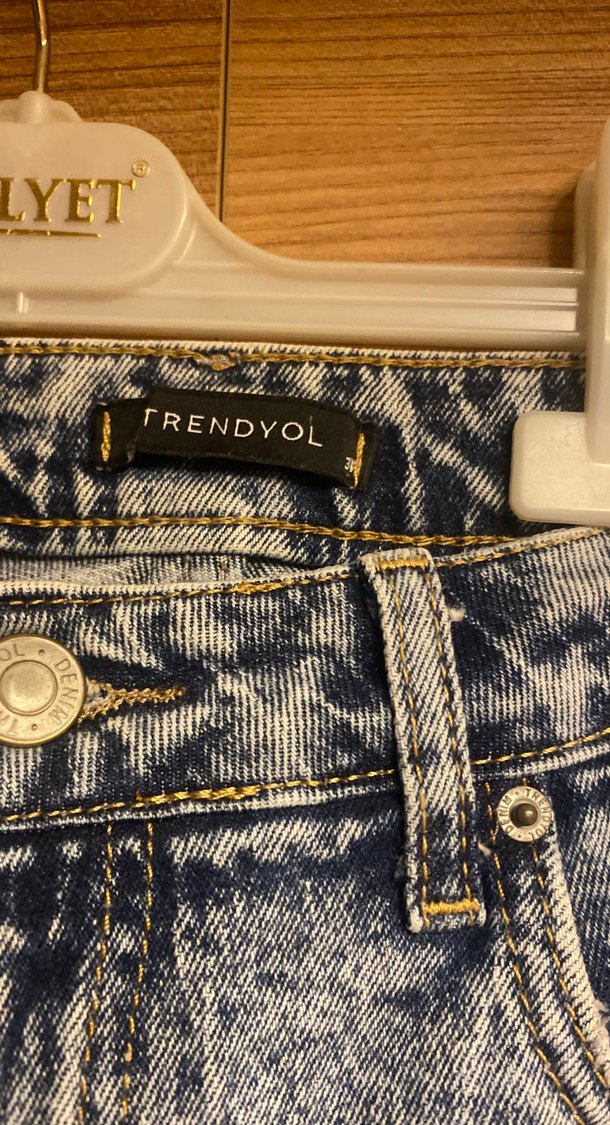 Açık Mavi Yüksek Bel Denim Jean — görsel 5/7