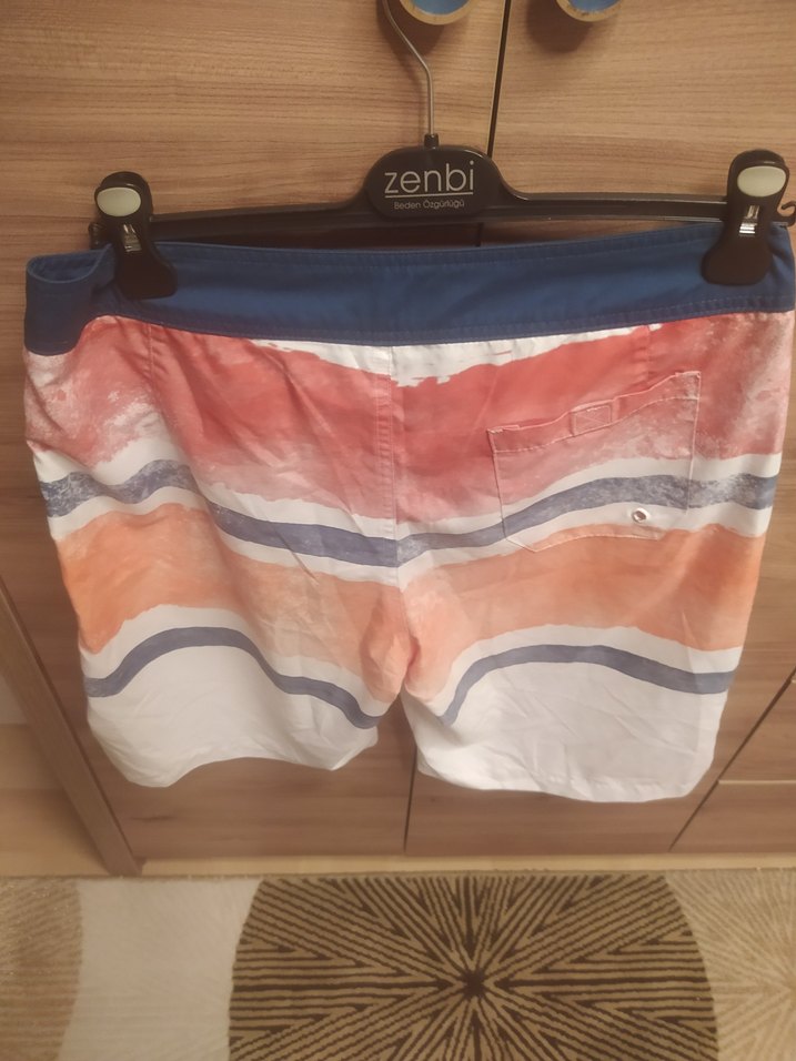 Erkek Çok Renkli Bağcıklı Kısa Mayo - Görsel 2