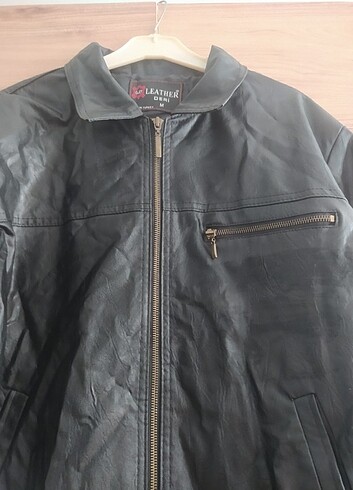 m Beden Vintage deri ceket