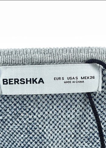 Düğmeli Gri Triko Kadın Kazak - Görsel 2