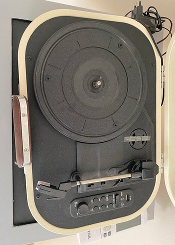 Mikado Beyaz Taşınabilir Plak Çalar - Görsel 4