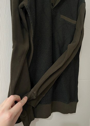 Haki Erkek Sweatshirt - Görsel 3