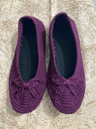 Zara Çeyize Koymalık El Örmesi Terlik