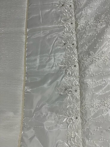  Beden beyaz Renk Beyaz Güpürlü Dantelli Yatak Örtüsü