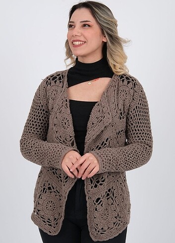 Tığ işi motif hırka 