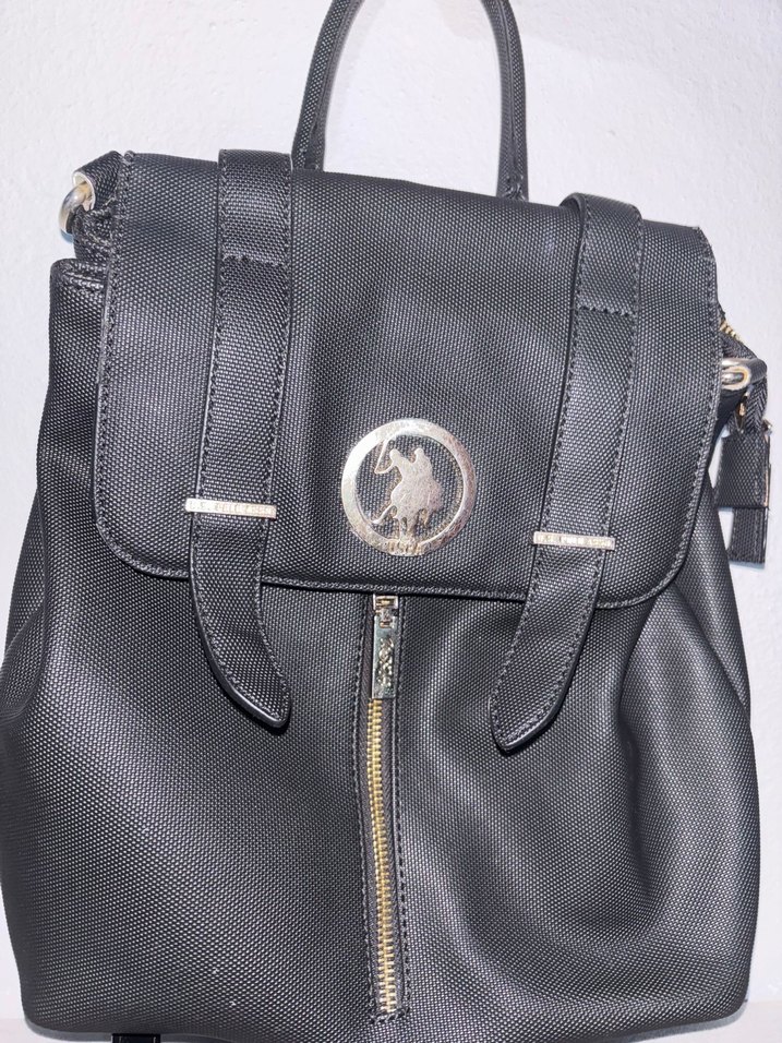 Siyah Deri Kadın Sırt Çantası - Görsel 5