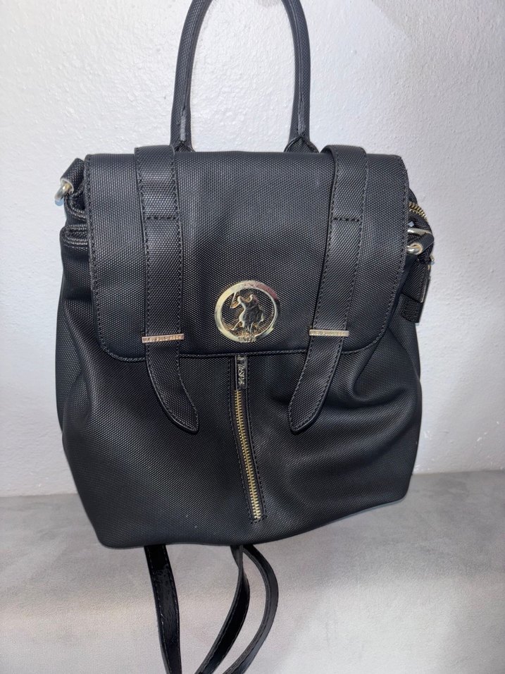 Siyah Deri Kadın Sırt Çantası - Görsel 2