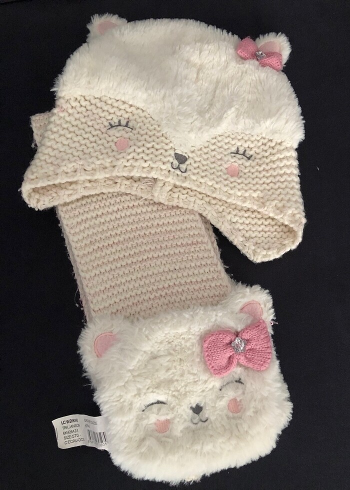 Lc waikiki kız çocuk şapka takımı - Görsel 5