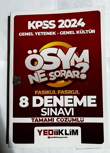 Kpss 2024 Deneme Sınavı